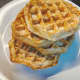 I used ready-made waffles. You're welcome to make waffles from scratch. I bet that tastes even better! 