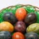Tea Eggs can be made in many colors, depending on the tea used. Try green tea for green eggs.