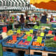 An array or organic fruits and veggies