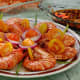 Shrimps and garnishes