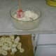 Bananas sliced and ready to add.
