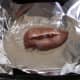 Each chicken breast is stuffed with black pudding before being wrapped in foil