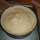 Hot water crust pastry ready for the oven.