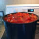 Heat salsa to simmering, but don't let it boil over.