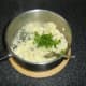 Stir parsley and garlic through the mash