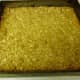 Let cool in pan after being baked. When completely cooled, cut into squares.