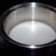 In a saucepan, add sugar, water, and vinegar.
