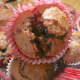 A muffin bursting with mincemeat!