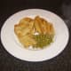 Basic fish, chips and peas