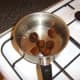 Chestnuts are boiled in salted water