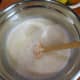 Leave oatmeal, milk, and yogurt to rest while chopping fruit