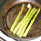 Sauteeing asparagus in butter