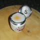Coddled duck egg