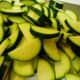Sliced zucchini
