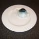 Bowl of rice is upended on serving plate