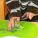 Cut the broccoli into small florets using a butter knife (kids can do this step)!
