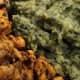 Irish colcannon made from frozen kale, served with spicy lime and herb chicken.