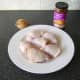 Simple principal ingredients for Jalfrezi chicken thighs