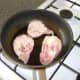 Chicken thighs are quickly browned and sealed
