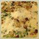 pour remaining egg batter