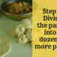 Step 3: Divide the pastry into a dozen or more parts.