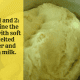 Steps 1 and 2: Combine the flour with soft or melted butter and warm milk. 