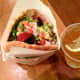 My favorite meal on the go is at Maoz.