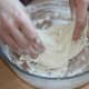 Preparing the dough.