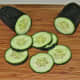 Thinly sliced cucumber (you may peel or not, as you prefer).