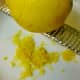 Grating the lemon peel