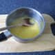 Scrambling eggs should be done on and off the heat