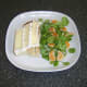 Camembert is laid on toast