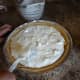 Smooth out the marshmallow cream.