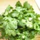 Chop the cilantro.