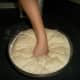 Punch the dough and remove from bowl.