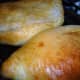 Golden brown calzones.