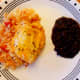 Our Santa Fe chicken with a side of black beans.