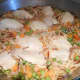 After allowing the fideo to simmer it will absorb the bouillon.