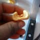 The area where the seed was attached needs to be removed.