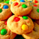 Another look at our finished M&M cookies.