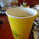 Drinking from the cup can save a lid, straw, and straw wrapper from going in the trash.