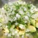 Add 1/2 a cup finely chopped white onion.