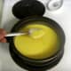 Just barely beginning to thicken. Time to start the eggs and toast.