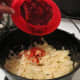 Adding the Paprika, Basil, Thyme, Oregano and Garlic Spice Mix.