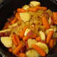 Add the Carrots with the Potatoes and stir lightly.