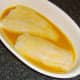 The marinade is poured over haddock fillets
