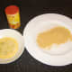 Egg and breadcrumbs for haddock