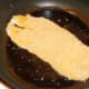 Pan frying breaded haddock fillet