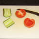 Deseeding tomato and cucumber for salsa
