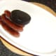 Fried sausages and black pudding